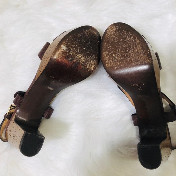 Barney’s NY Brown Cork Platform Sandals Size:10 - Picture 7 of 8